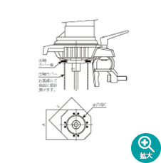 Attachment for outer shaft cover (seat)